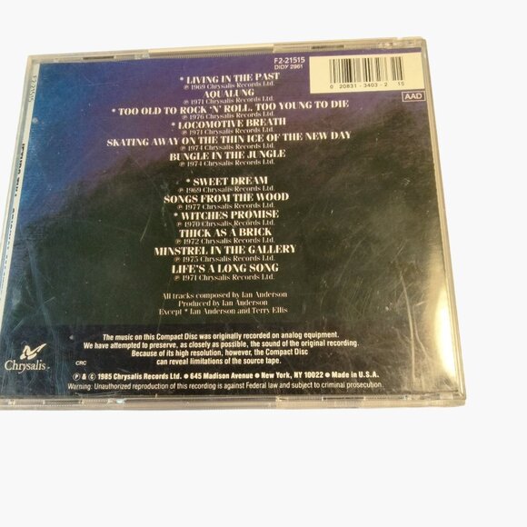 Jethro Tull Original Masters CD Album 1975 - Picture 4 of 5